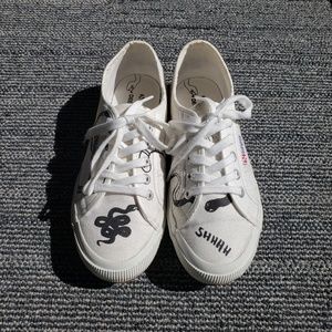 Superga Illustrated White Canvas shoes